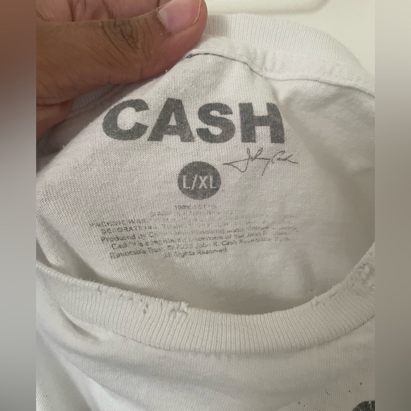 Johnny Cash White Graphic Tee - Short Sleeve - Picture 6 of 10
